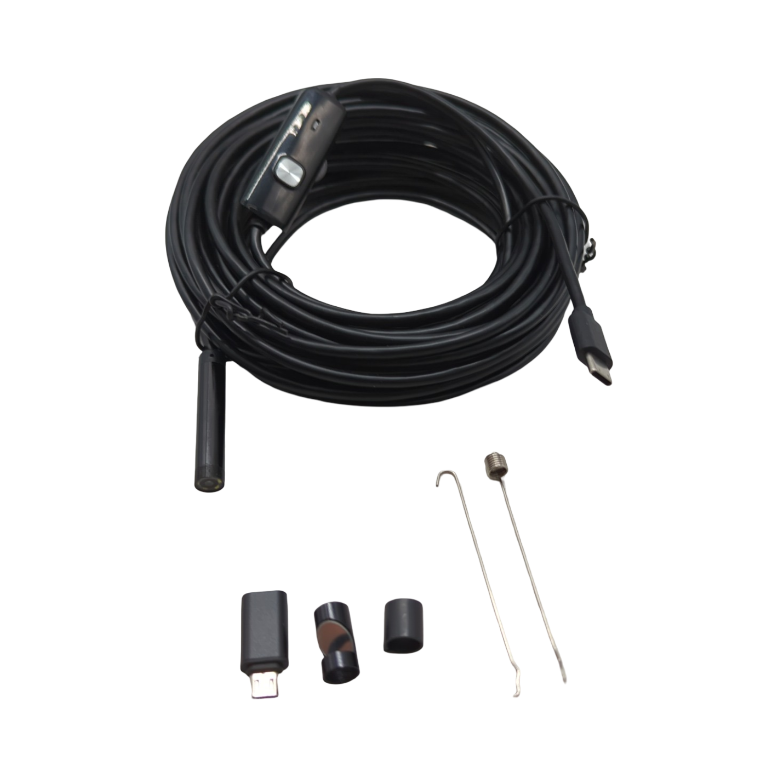 Endoscopique Kamera USB Typ C 10m Kabel semi-rigid wasserdicht IP67 6 LED für Android Tablet PC