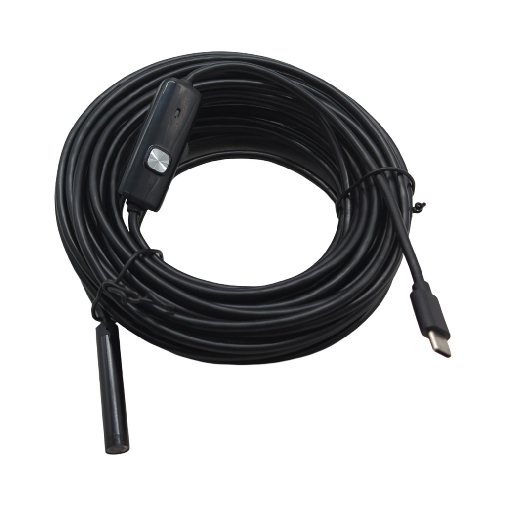 Endoscopique Kamera USB Typ C 10m Kabel semi-rigid wasserdicht IP67 6 LED für Android Tablet PC