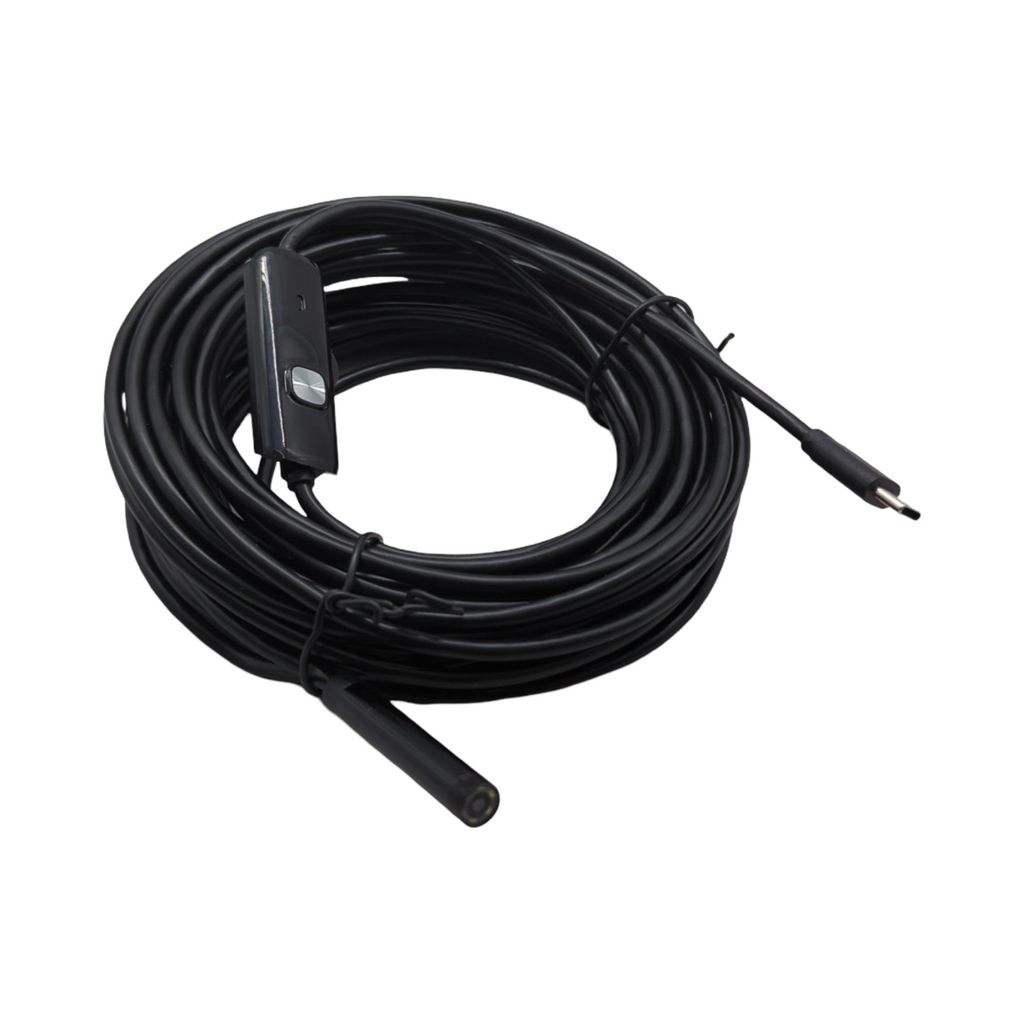 Endoscopique Kamera USB Typ C 10m Kabel semi-rigid wasserdicht IP67 6 LED für Android Tablet PC