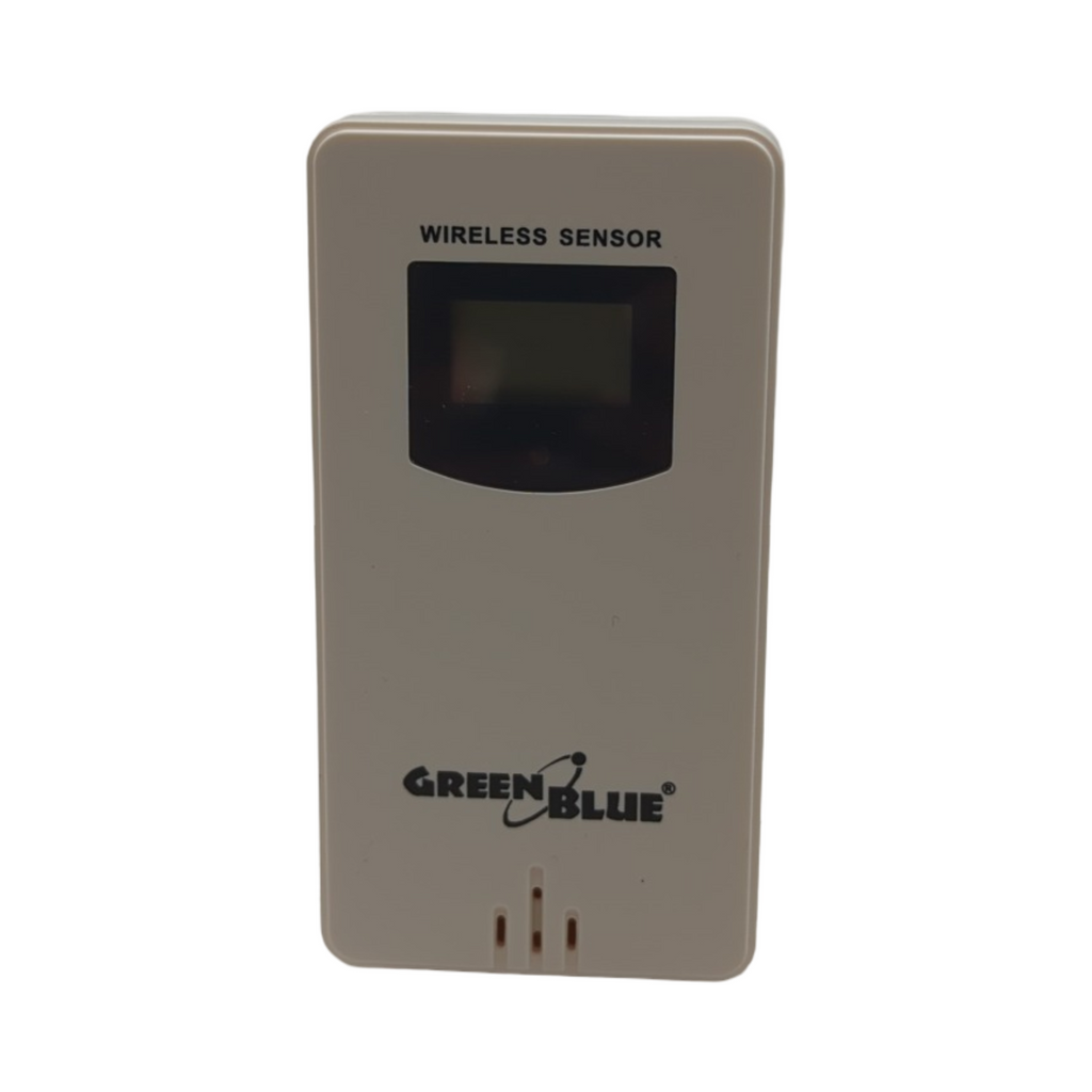 Green Blue GB151 Wetterstation Funk mit Außensensor DCF Prognose 9-farbiger LCD-Display
