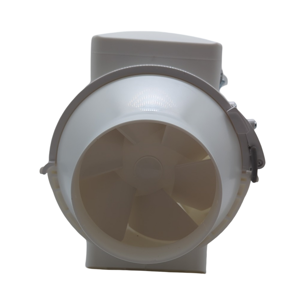 Aventa 100T Rohrventilator Zwei Geschwindigkeiten Einstellbarer Timer 100 mm Anschluss Leise Energiesparend