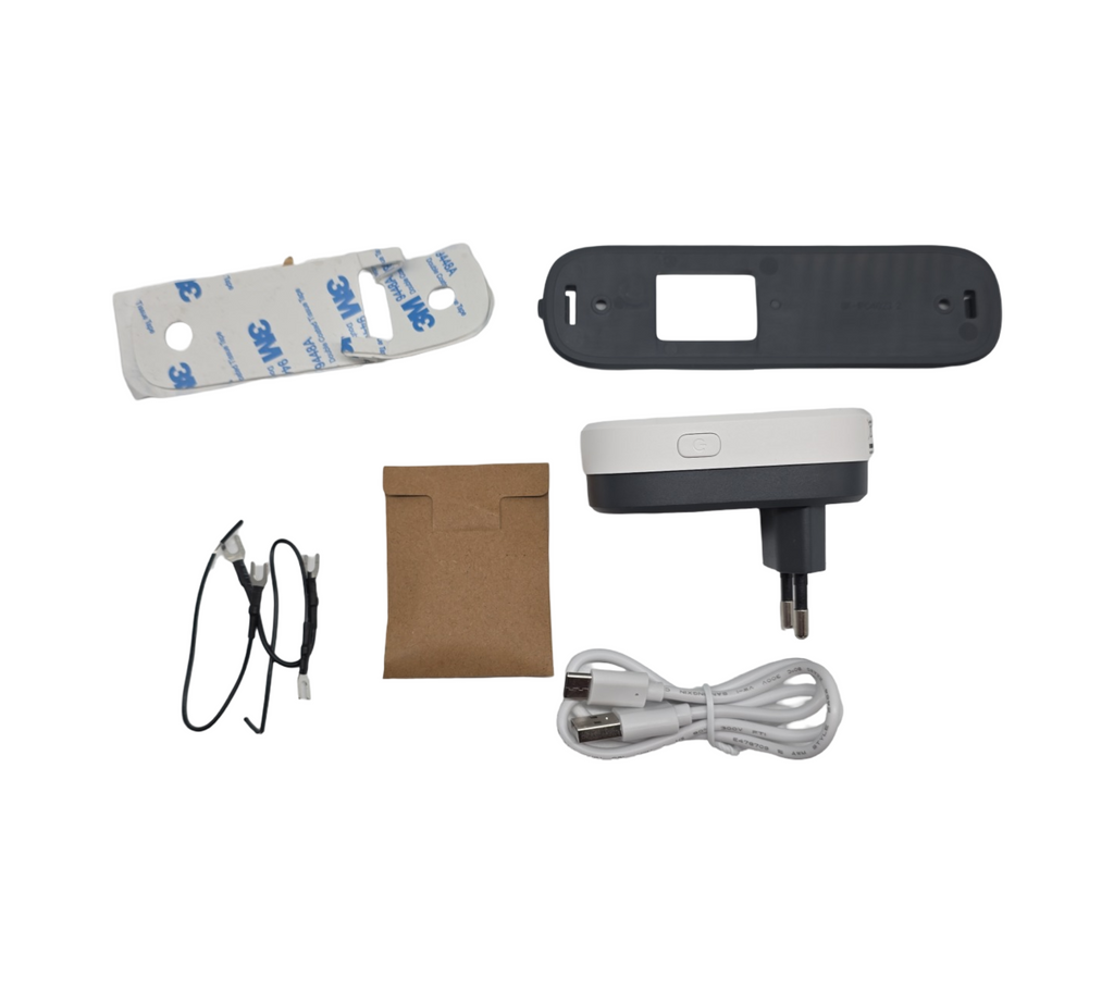 OSRAM SMART+ WiFi Video-Türklingel 3MP 2K PIR-Sensor 5200mAh Akku Gong 160° Blickwinkel Alexa-kompatibel Weiß