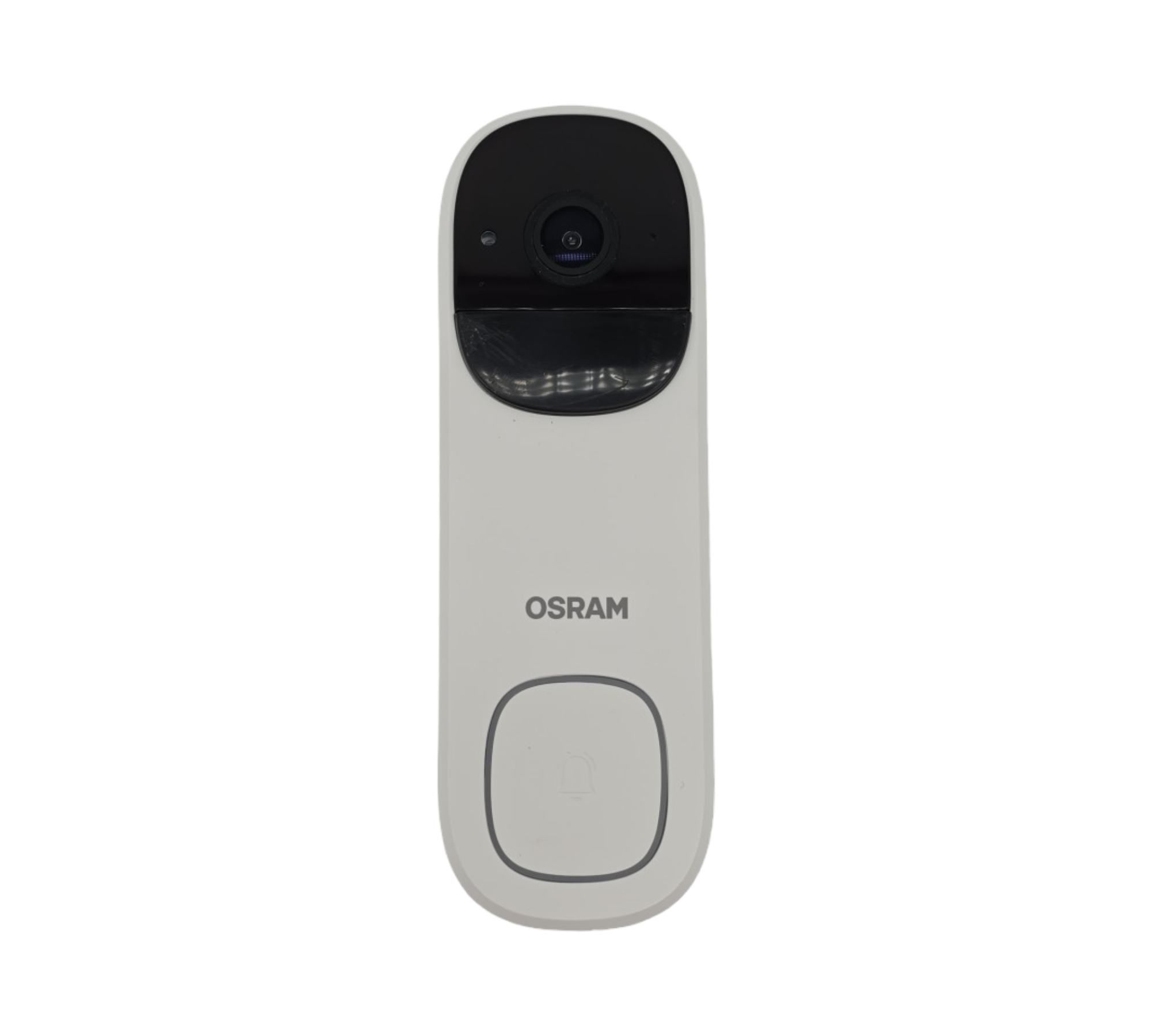 OSRAM SMART+ WiFi Video-Türklingel 3MP 2K PIR-Sensor 5200mAh Akku Gong 160° Blickwinkel Alexa-kompatibel Weiß