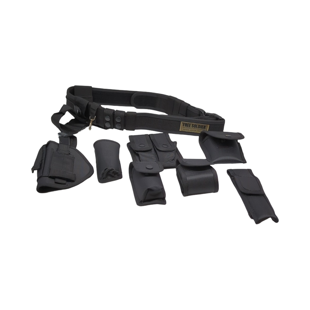 FREE SOLDIER Cintura tattica Nylon 600D Multifunktion Gürtel mit 10 Taschen für Militär Polizei