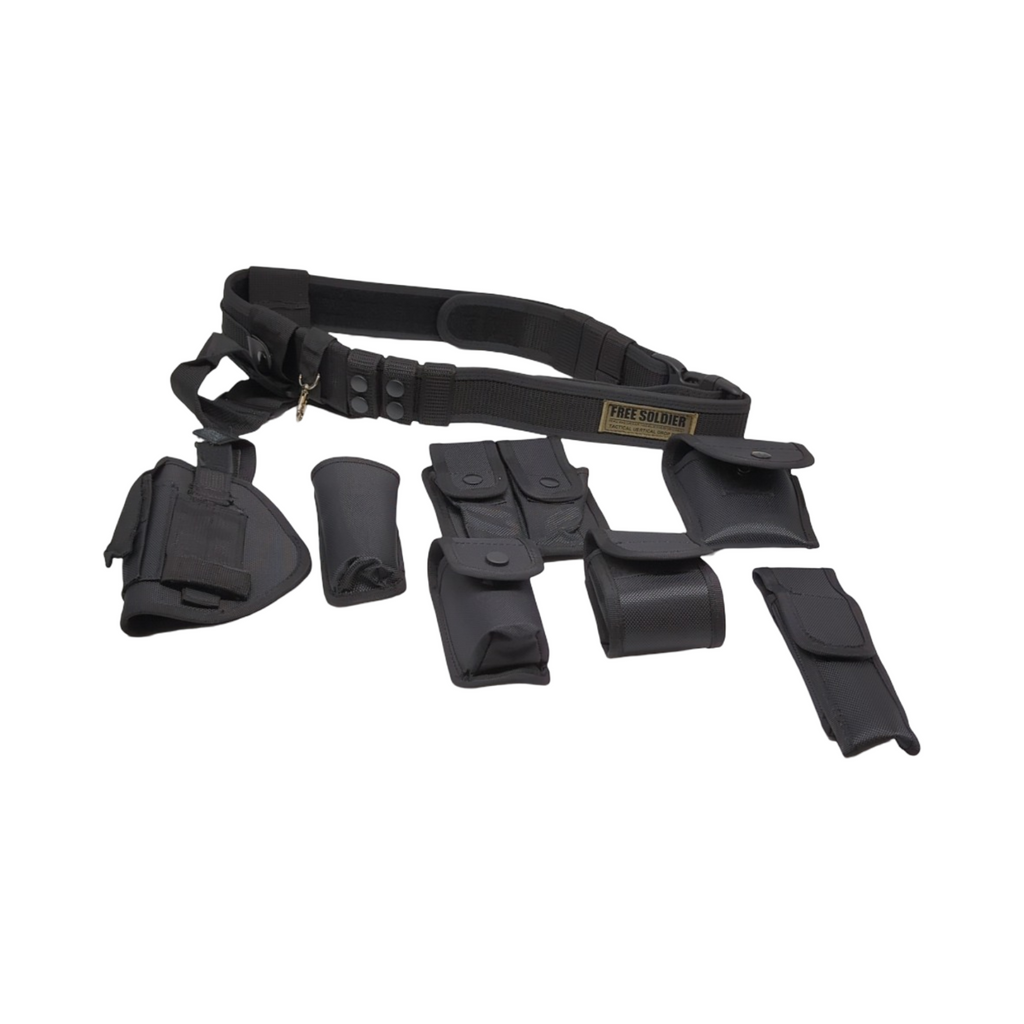 FREE SOLDIER Cintura tattica Nylon 600D Multifunktion Gürtel mit 10 Taschen für Militär Polizei