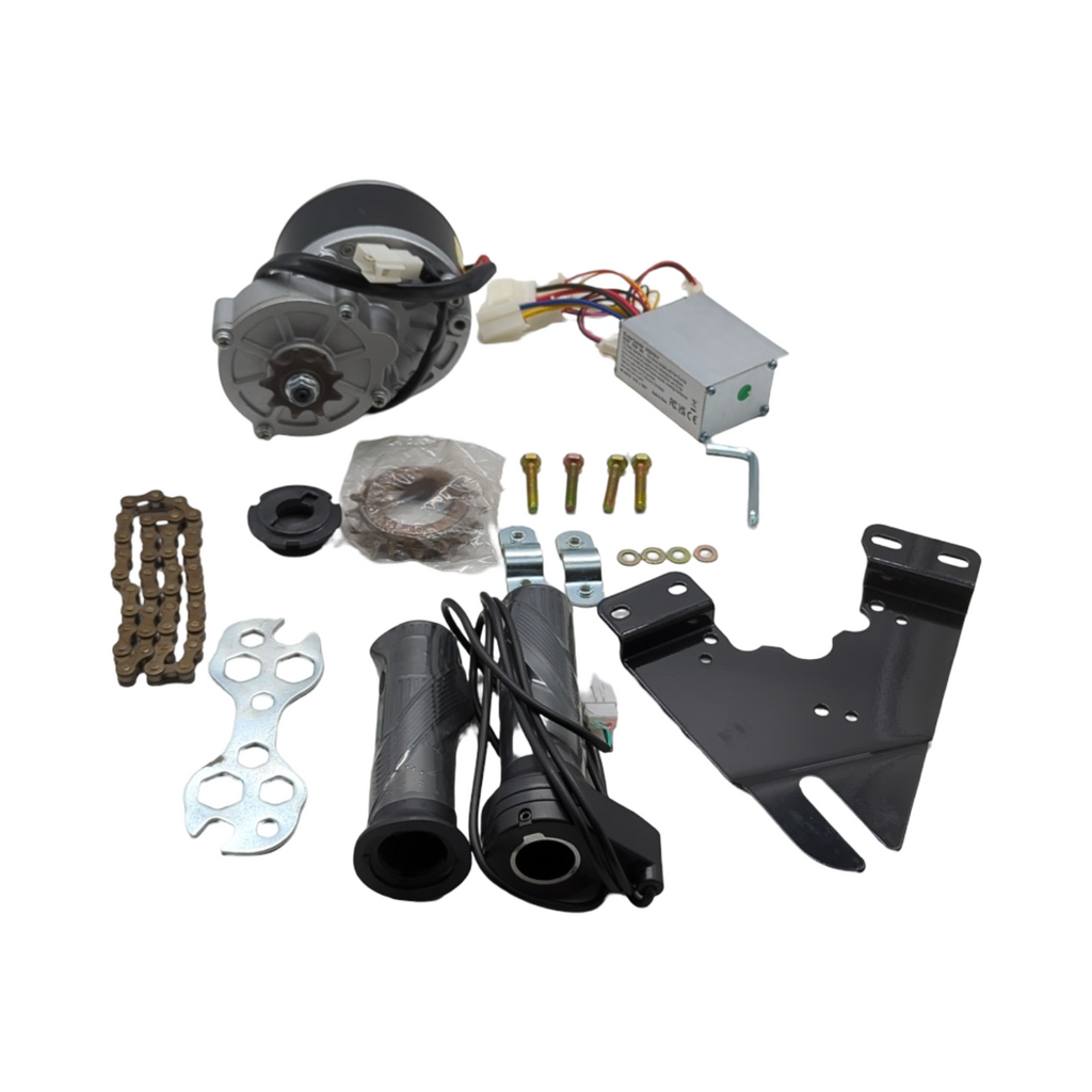 VEVOR 250W Gleichstrommotor-Bausatz Elektromotor 24V 2700U/min mit Drehzahlregler Gasgriff