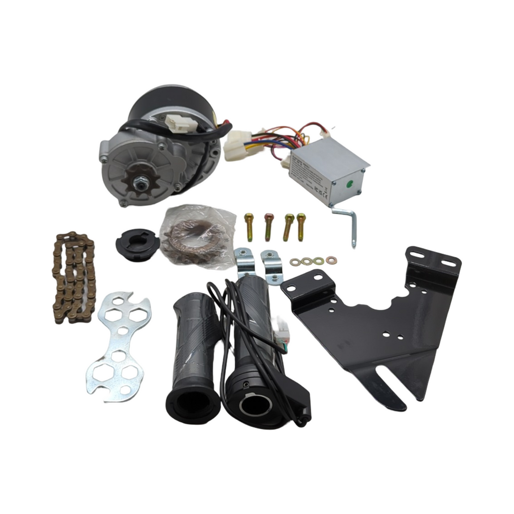 VEVOR 250W Gleichstrommotor-Bausatz Elektromotor 24V 2700U/min mit Drehzahlregler Gasgriff