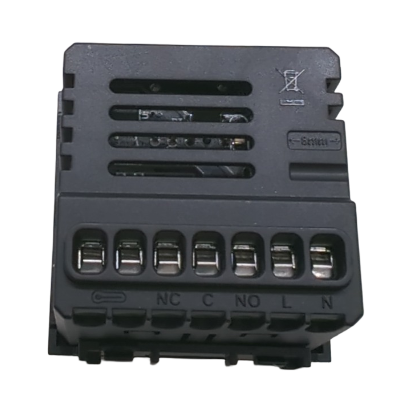 IXTRIMA Unterputz-Thermostat programmierbares Modul 2P 240V Touch-Display weiß kompatibel mit Bticino