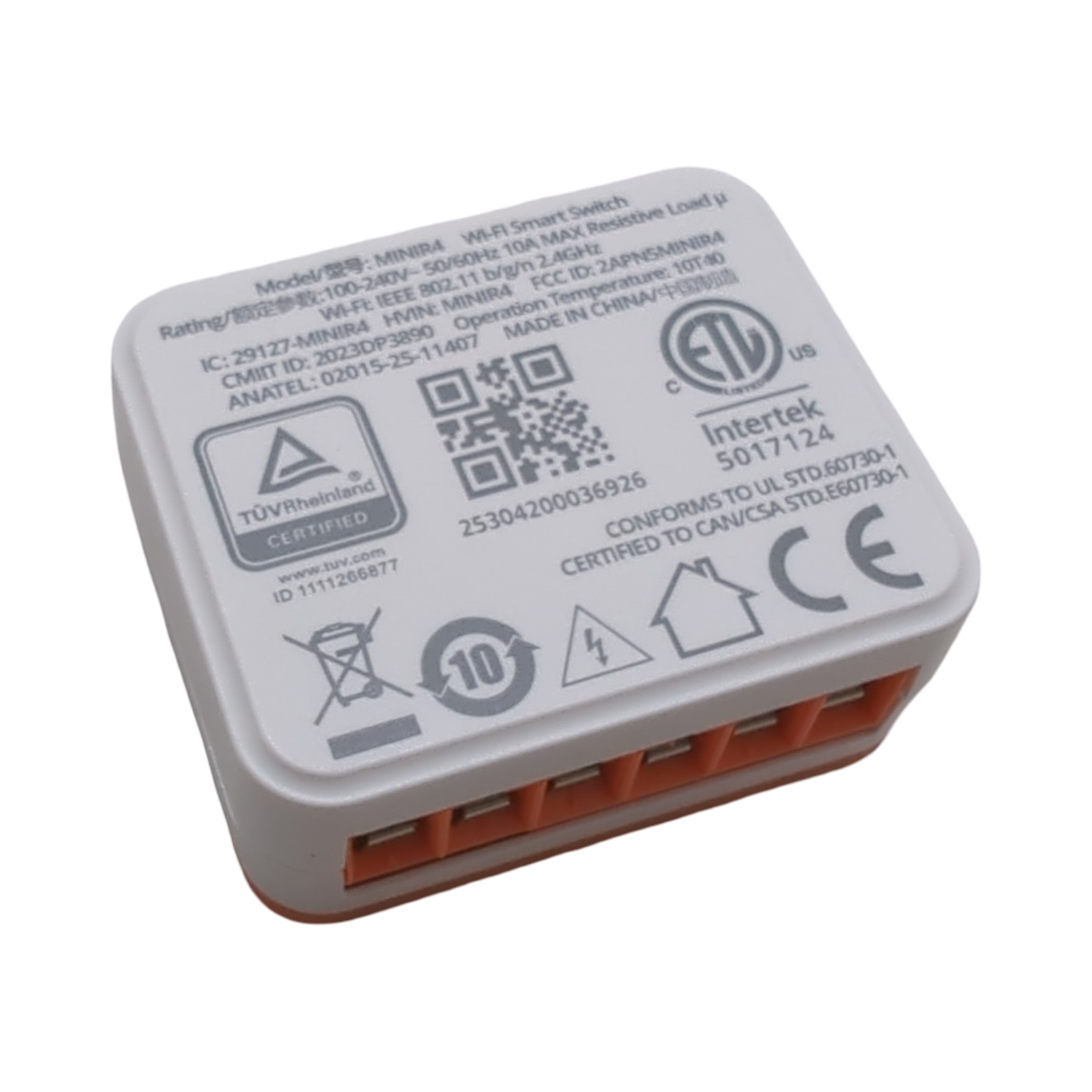 SONOFF MINIR4 WLAN Smart Schalter Set 2-Wege Relay Split Mode Timing-Funktion 2.4G WiFi Neutralleiter 4 Stück
