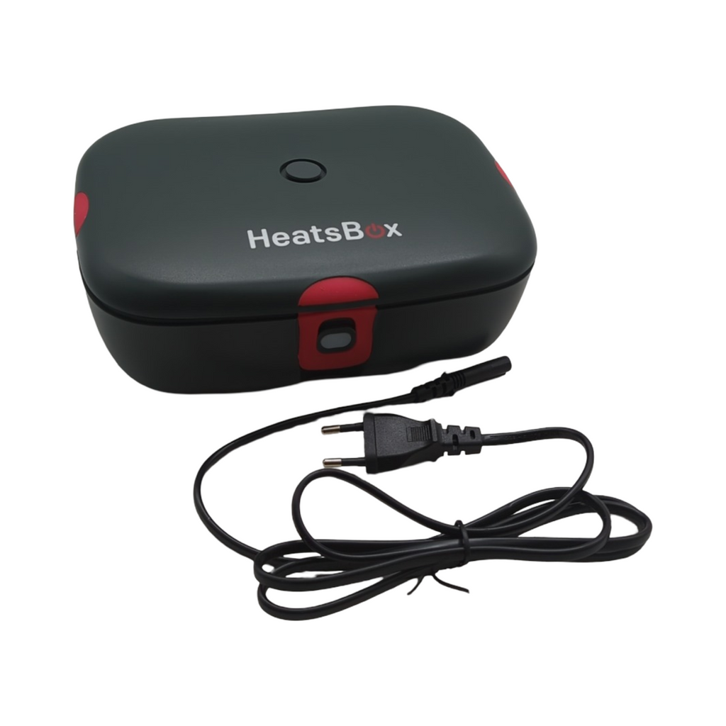 Faitron HeatsBox Style+ Elektrische Lunchbox Warmhaltebox auslaufsicher Edelstahl-Schale 925ml für unterwegs