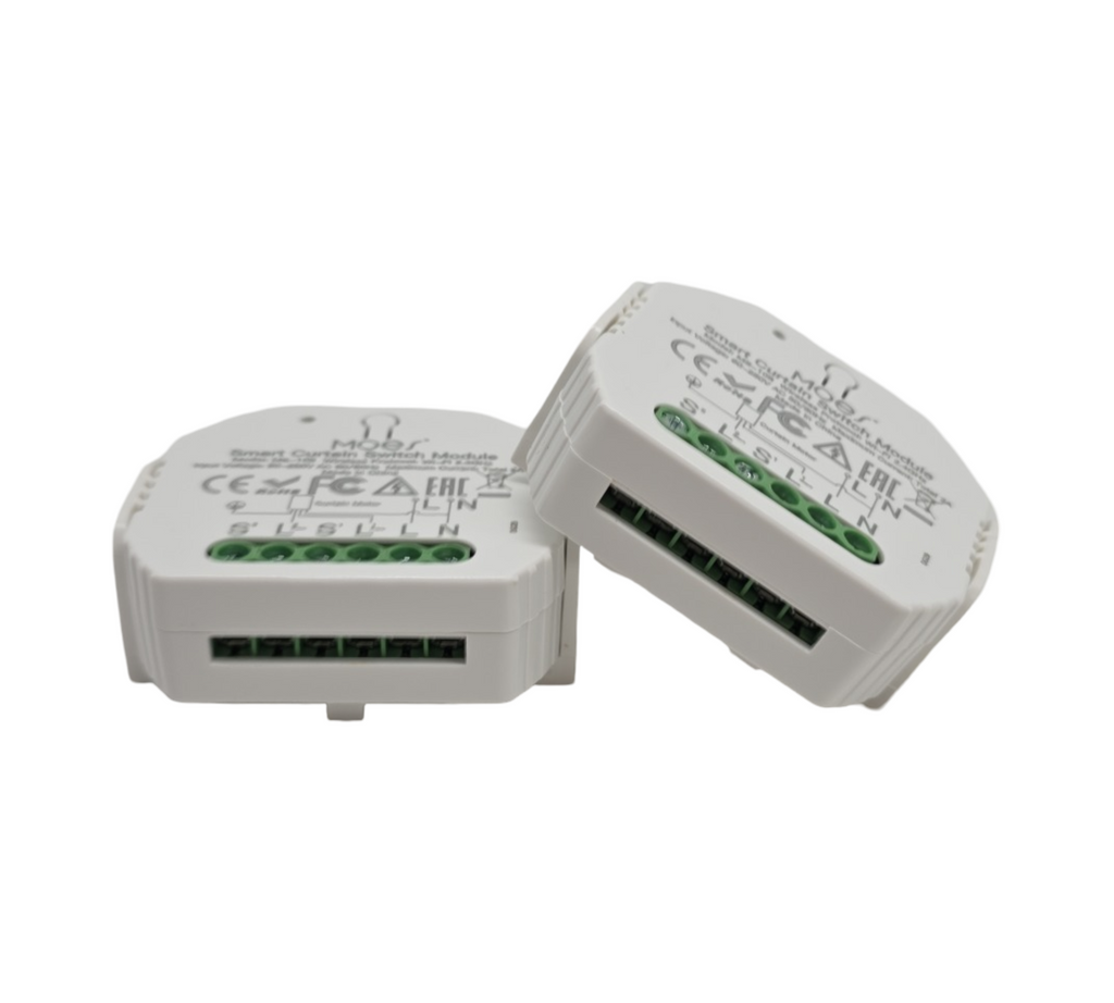 MOES Smart Rolladenschalter Modul 4er Pack WLAN Alexa kompatibel Zeitschaltuhr für Rollladenmotor