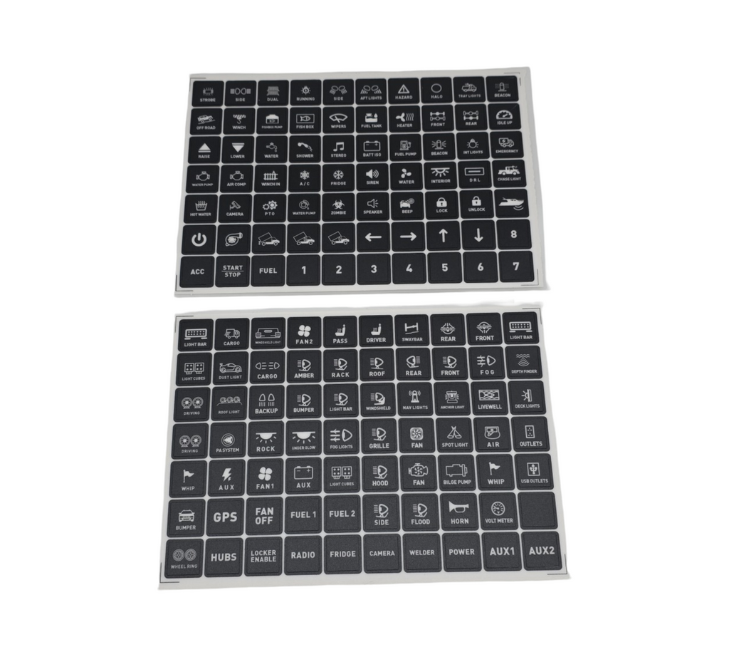 Chelhead RGB 12 Gang Bluetooth Schalttafel Batteriesteuerung wasserdicht Kippschalter Momentanimpulsschalter für LED-Lichtleiste