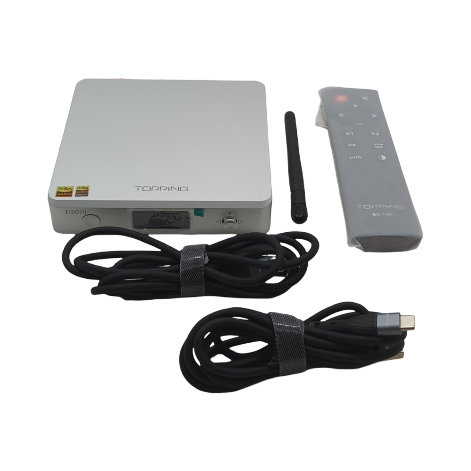 TOTAUDIO Topping D50 III DAC Dual Chip ES9039Q2MIII USB-C silber