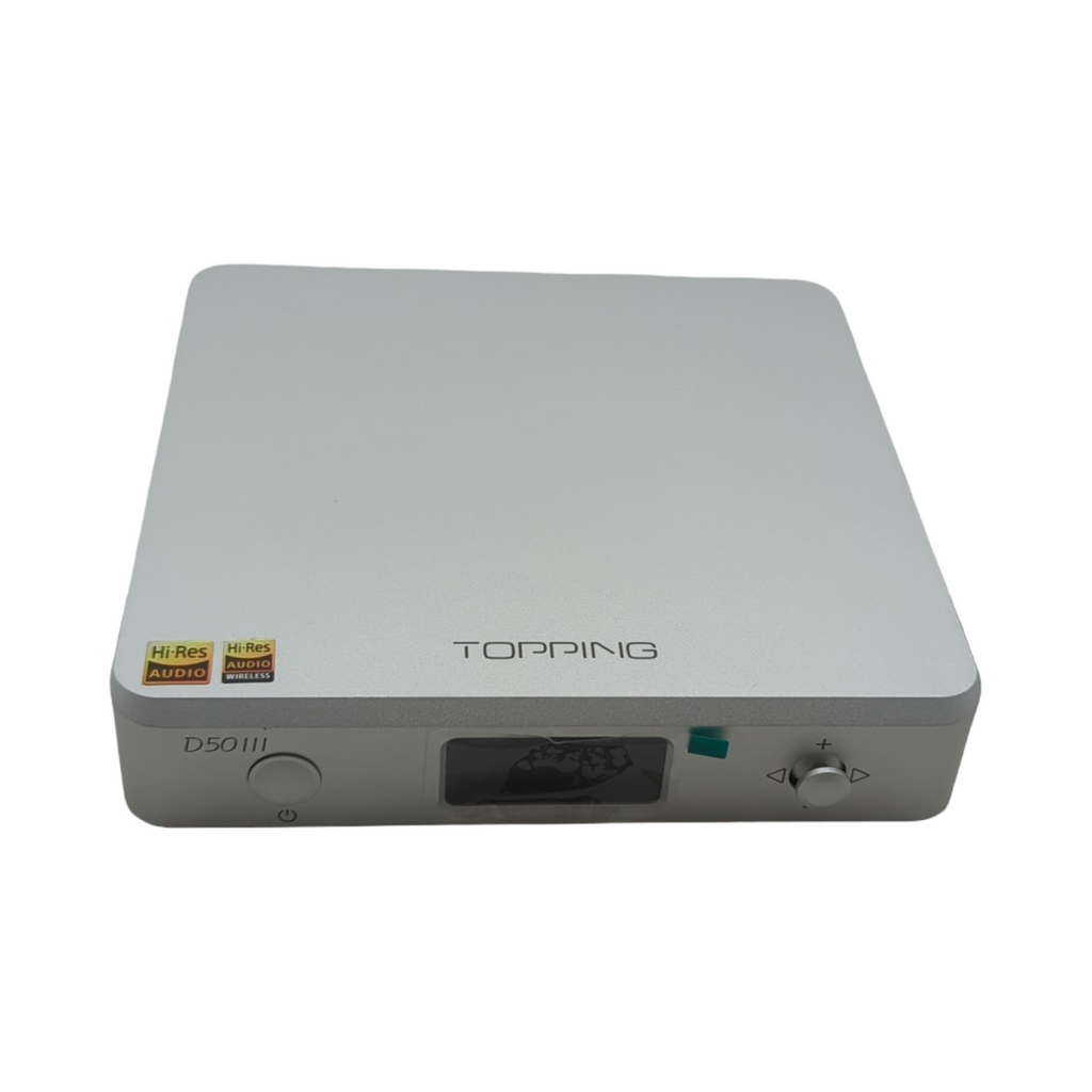 TOTAUDIO Topping D50 III DAC Dual Chip ES9039Q2MIII USB-C silber