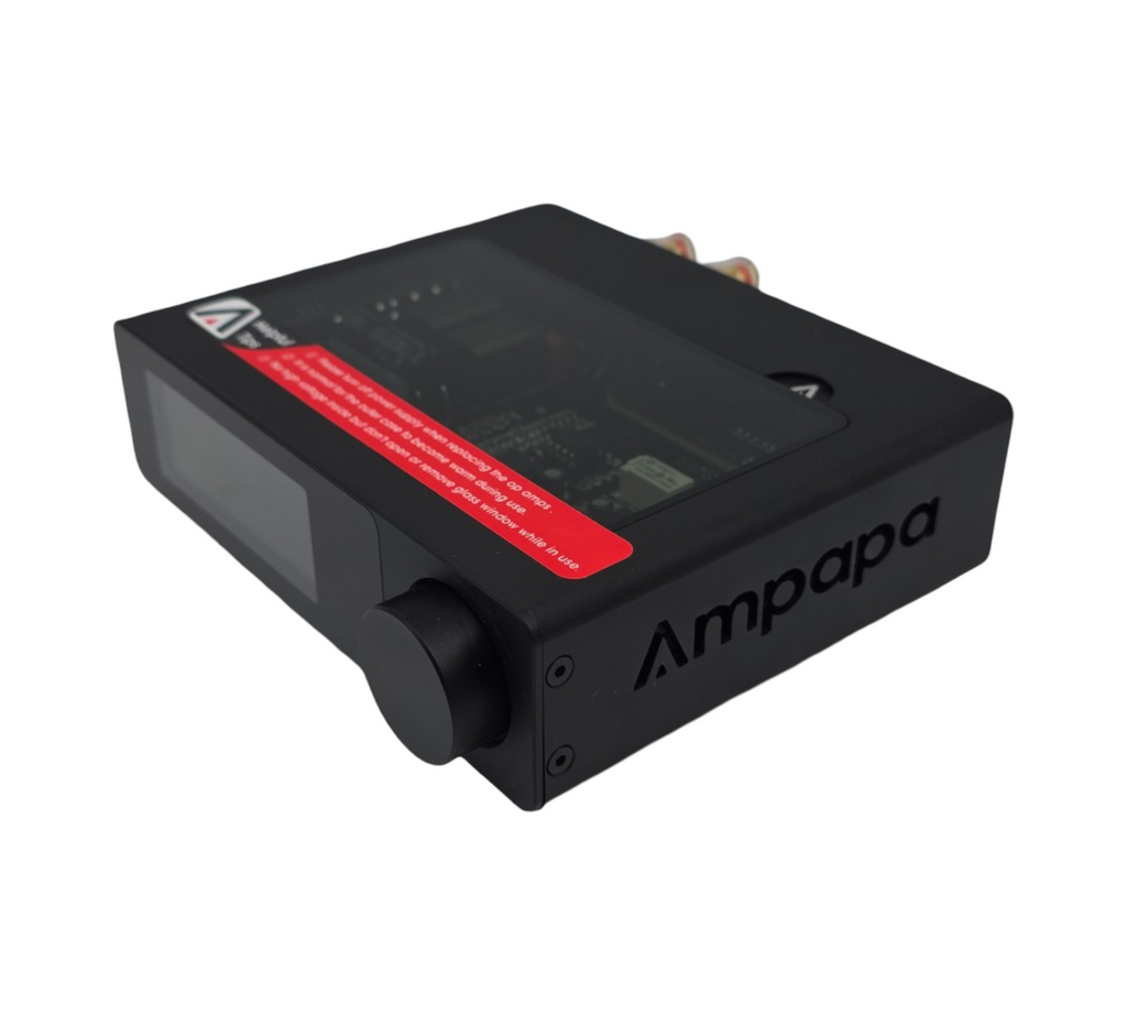 Ampapa Bluetooth Verstärker Stereo BT 5.2 HPF VU Meter Subausgang TRS Eingang Klangregelung