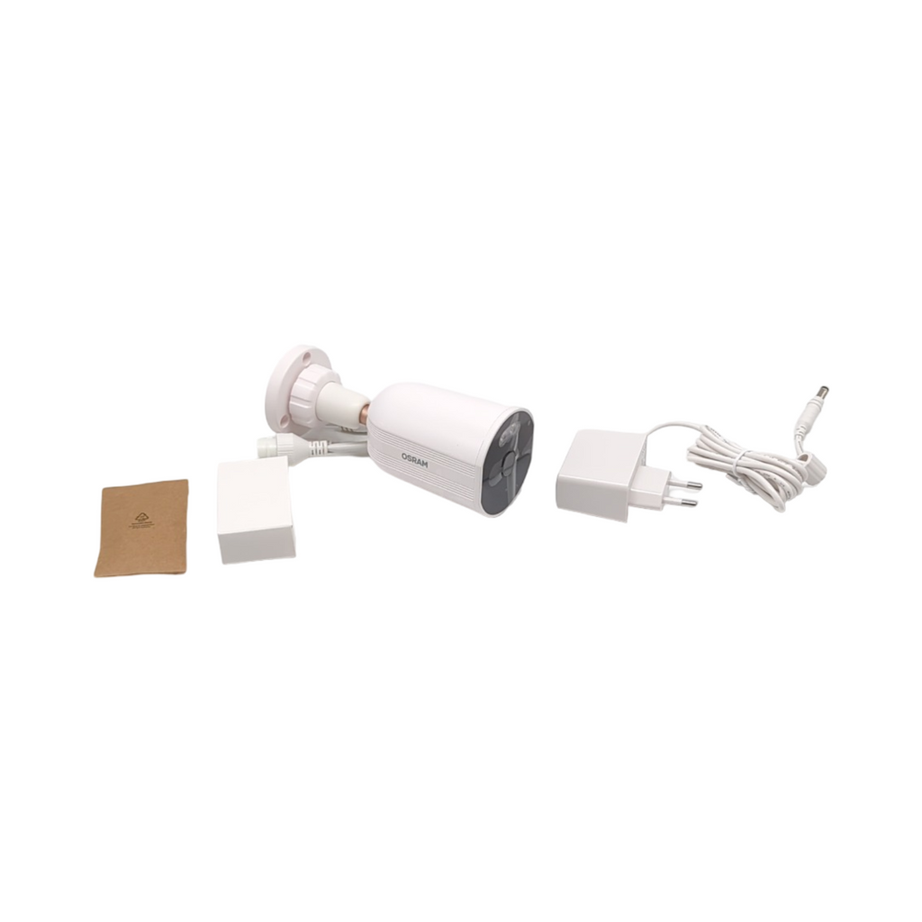 OSRAM SMART+ WiFi Außenkamera 4MP 2K Outdoor IP67 Weiß