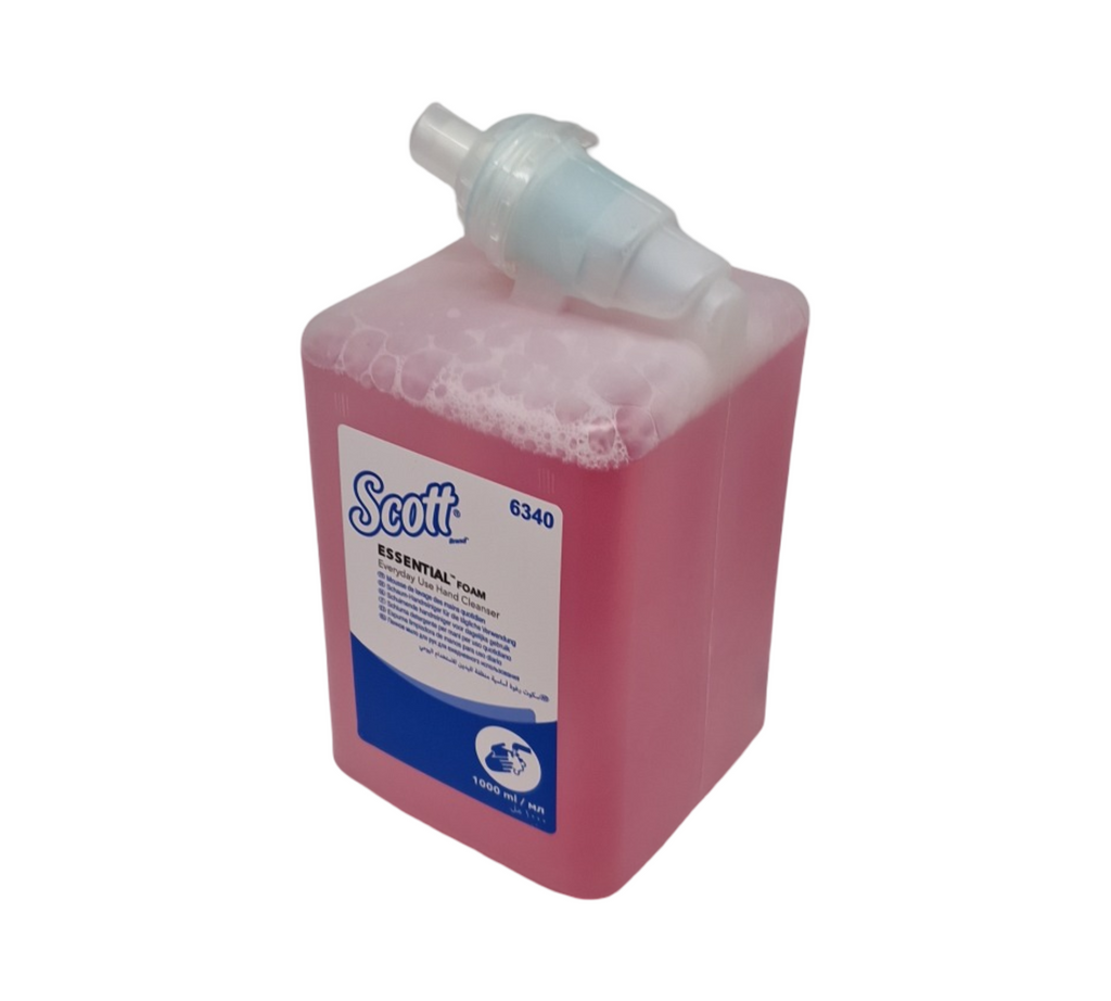 Scott Essential Schaum-Seife Handseife parfümiert rosa für tägliche Anwendung Kassetten