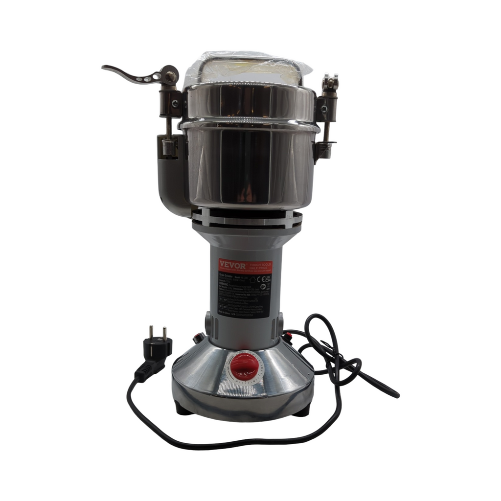 VEVOR Getreidemühle elektrisch 1500W Hochgeschwindigkeits-Gewürzmühle Edelstahl 300g für trockene Körner Gewürze