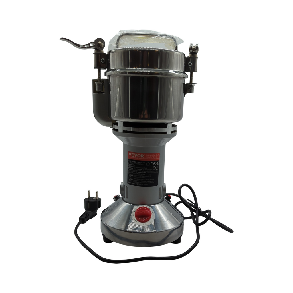 VEVOR Getreidemühle elektrisch 1500W Hochgeschwindigkeits-Gewürzmühle Edelstahl 300g für trockene Körner Gewürze