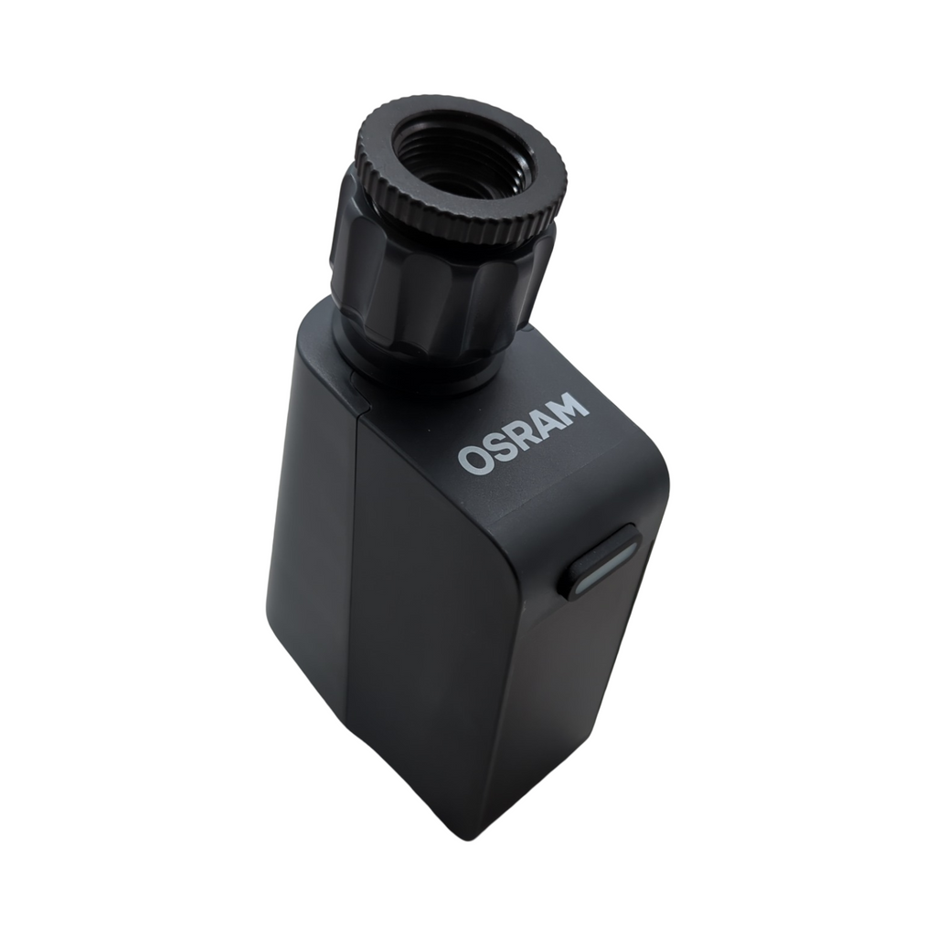 OSRAM SMART+ WiFi Bewässerungssteuerung IP55 Solar USB-C Wasserzähler App-Steuerung Alexa-kompatibel Grau