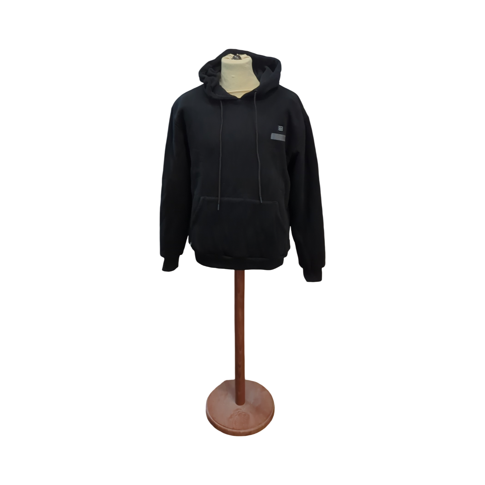 VEVOR Unisex Heizjacke mit Kapuze elektrische Jacke 7,4V Batterie 5 Heizbereiche leicht warm Größe variabel