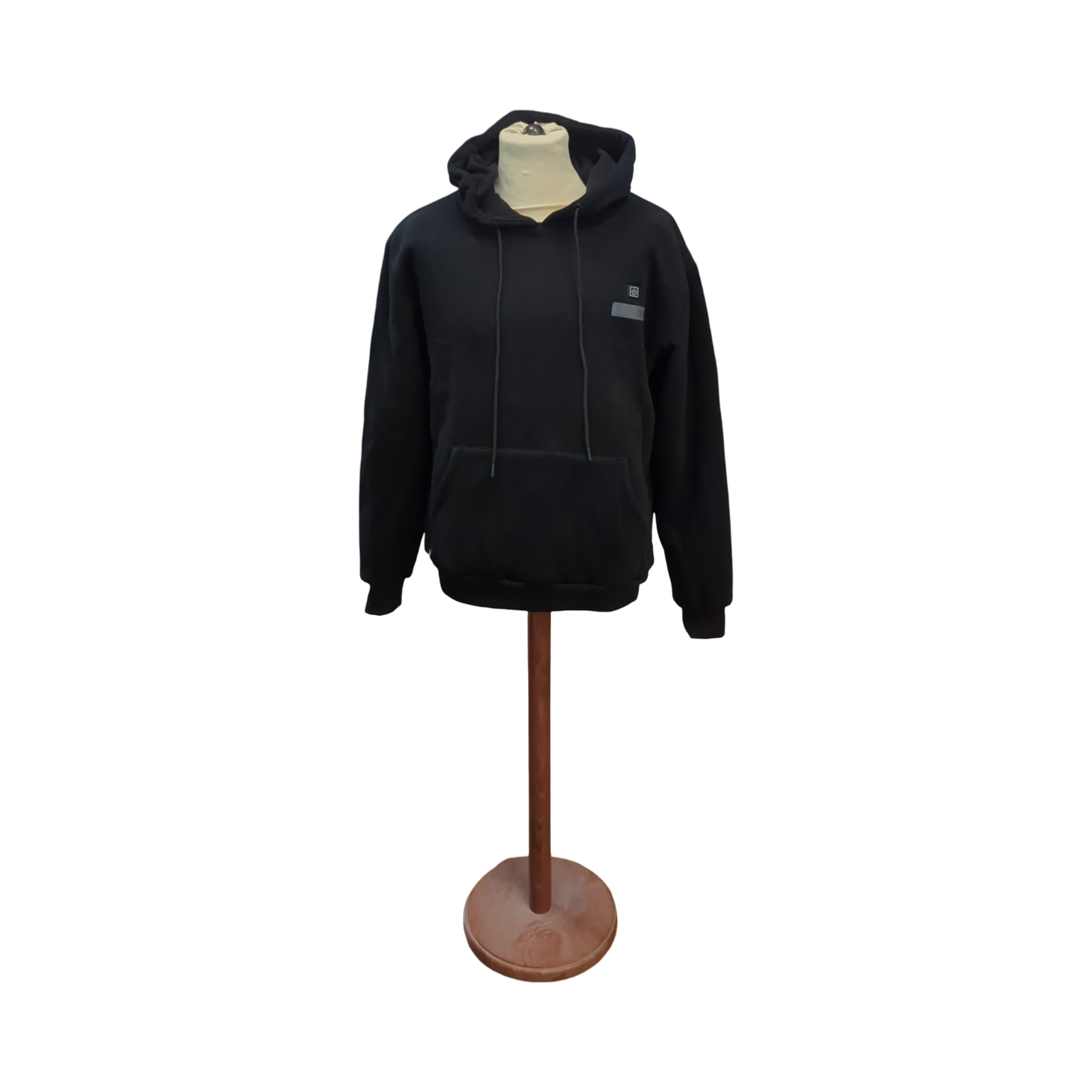 VEVOR Unisex Heizjacke mit Kapuze elektrische Jacke 7,4V Batterie 5 Heizbereiche leicht warm Größe variabel