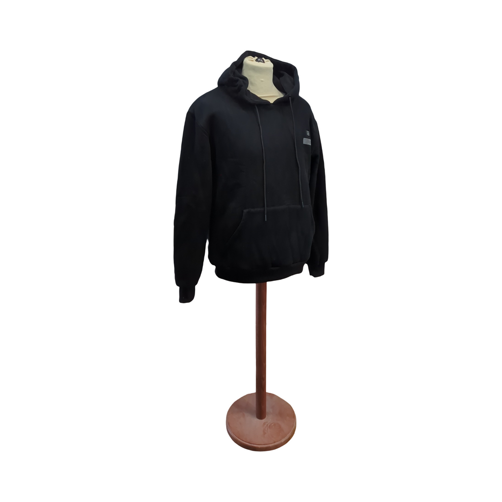 VEVOR Unisex Heizjacke mit Kapuze elektrische Jacke 7,4V Batterie 5 Heizbereiche leicht warm Größe variabel