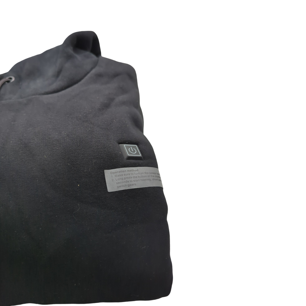 VEVOR Unisex Heizjacke mit Kapuze elektrische Jacke 7,4V Batterie 5 Heizbereiche leicht warm Größe variabel