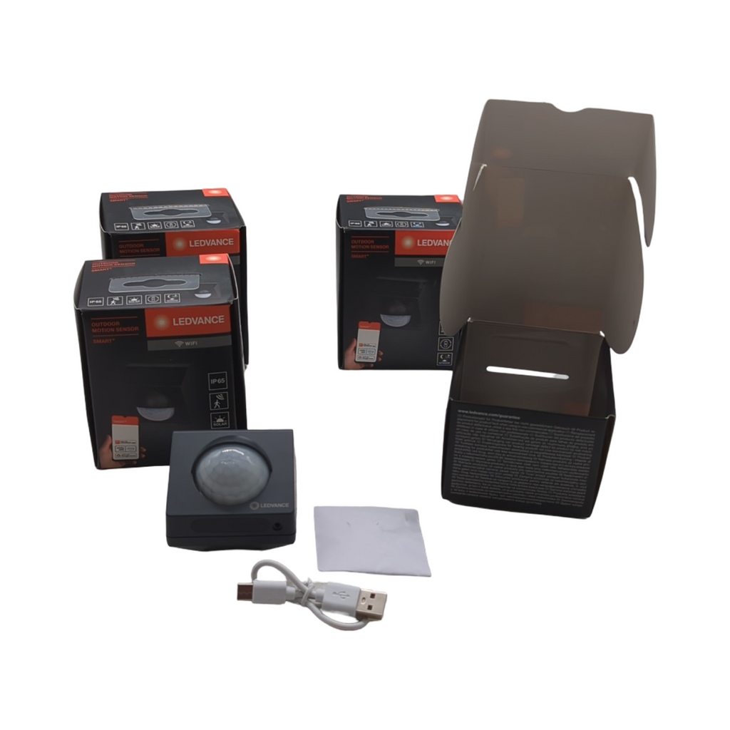 LEDVANCE SMART+ WiFi Bewegungsmelder Außen IP65 Kunststoff grau 4er-Pack