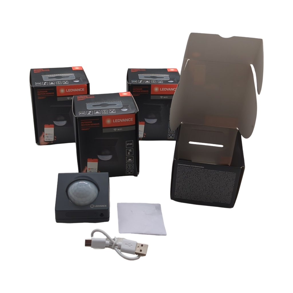 LEDVANCE SMART+ WiFi Bewegungsmelder Außen IP65 Kunststoff grau 4er-Pack