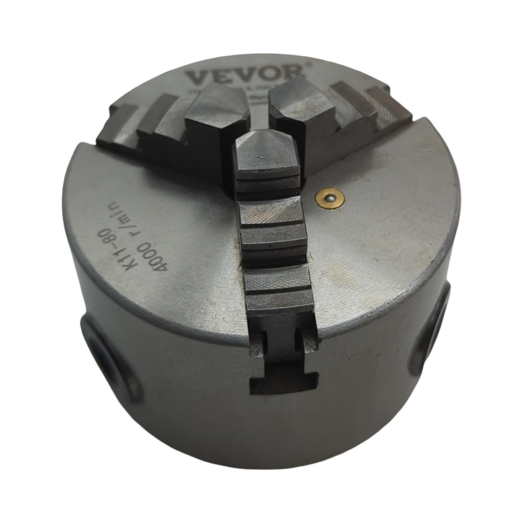 VEVOR 3-Backen-Drehfutter selbstzentrierend 80mm Metall 2-63mm