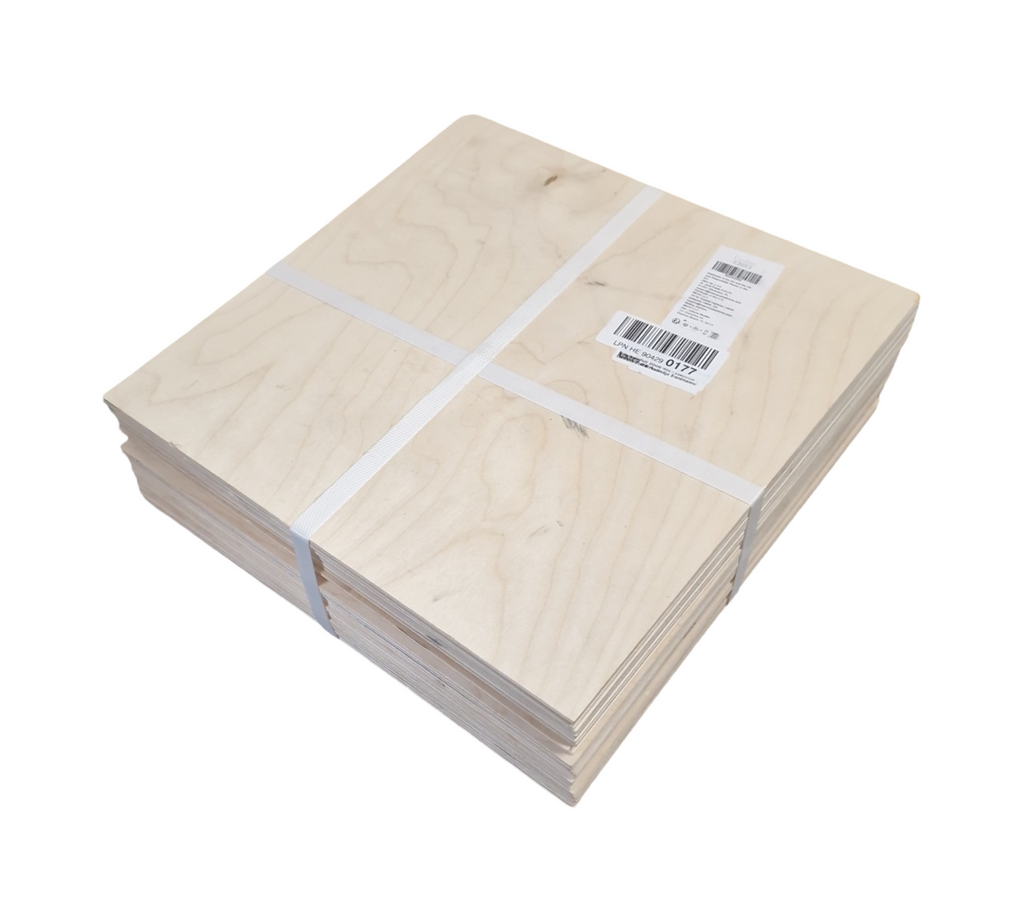 Creative Deco Sperrholzplatte quadratisch 300x300mm 3mm Birkensperrholz dünn DIY