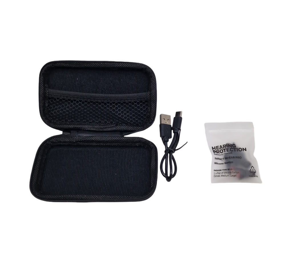 Honeywell Impact In-Ear Pro Gehörschutz Kopfhörer Active Hear-Through schwarz SNR 30 dB Lithium-Akku