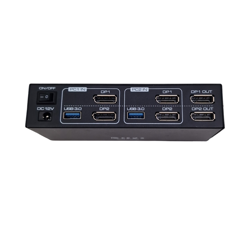 Displayport KVM Switch 4K144Hz 2 PC 2 Monitor USB3.0 Dual Monitore für 4 USB Geräte