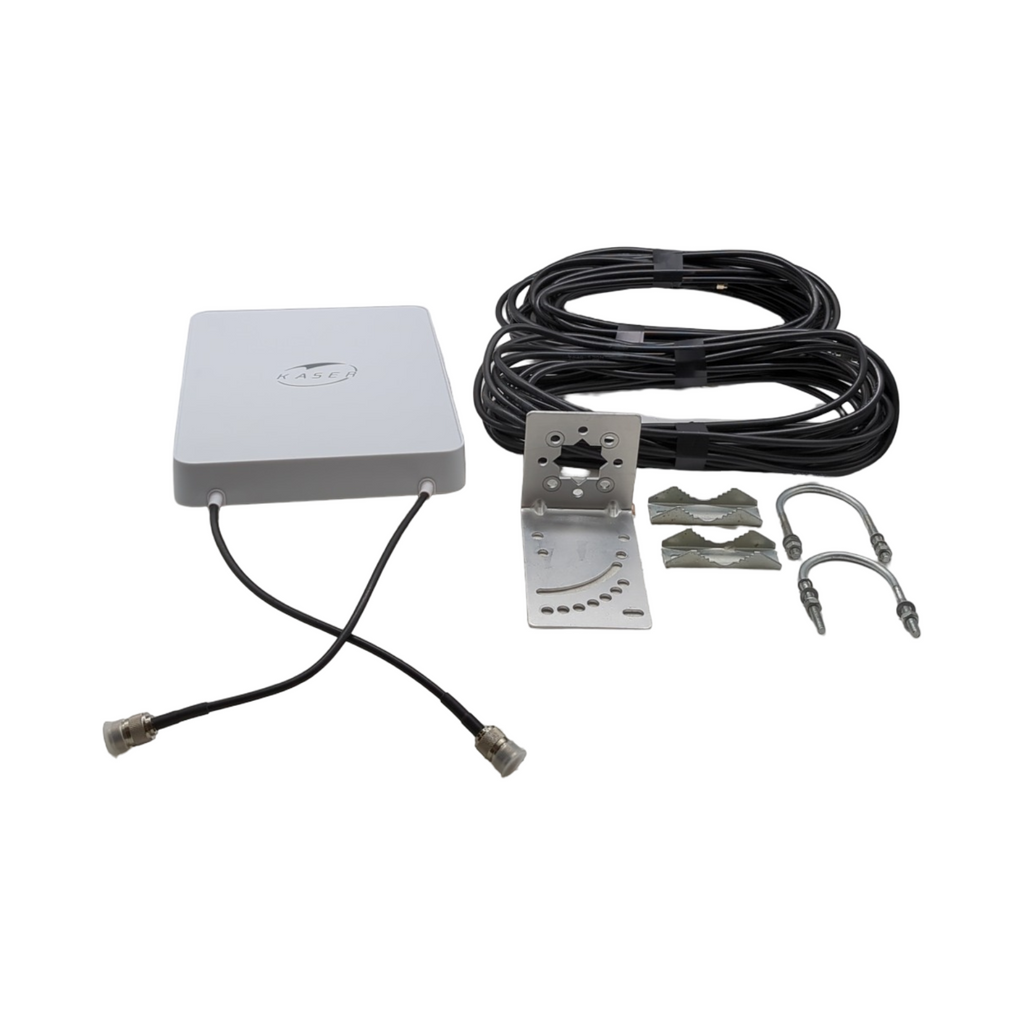 KASER 5G LTE Mimo Richtantenne Outdoor 3300-3800MHz bis 15dBi kompatibel 5G Router N-SMA TS9 Adapter