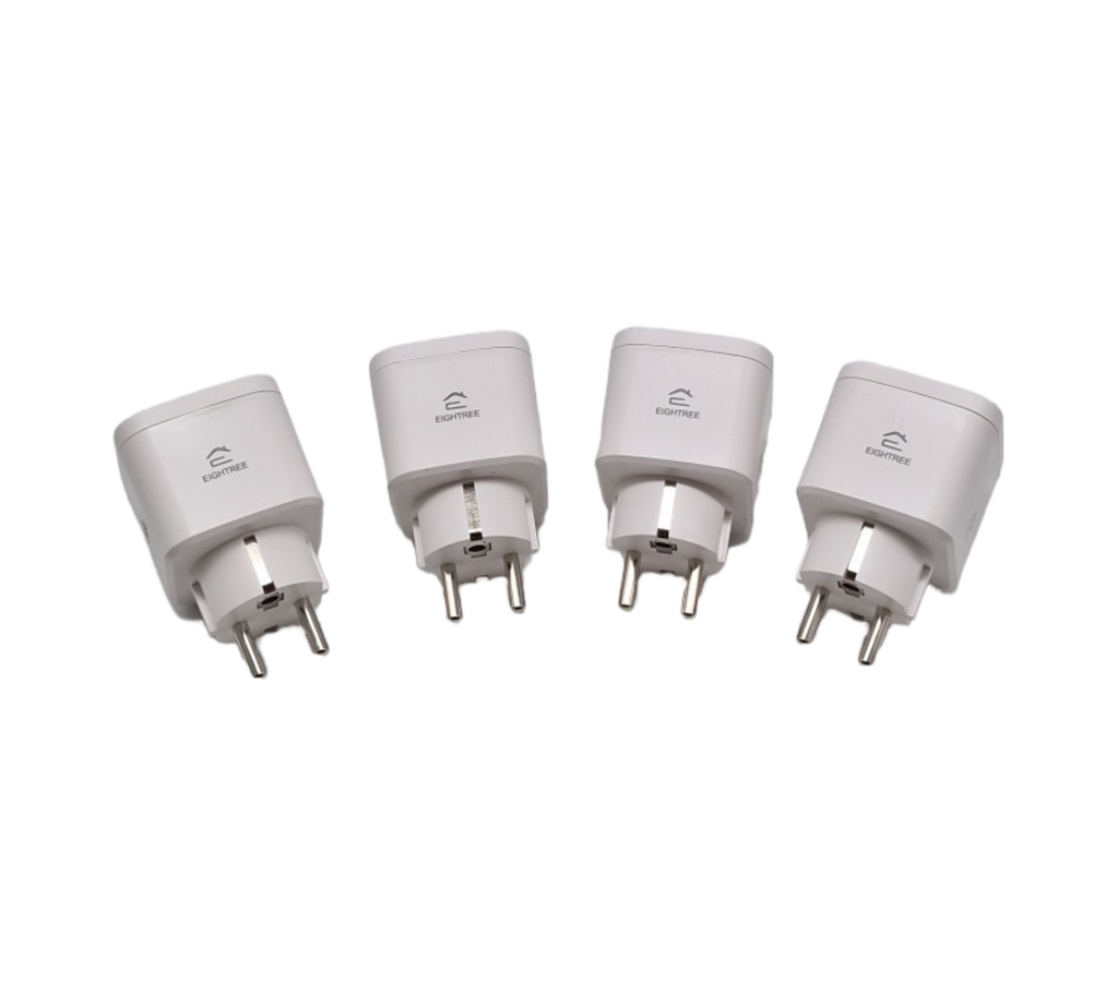 EIGHTREE WLAN Smart Steckdose WiFi kompatibel mit Alexa Google Home SmartThings stromverbrauchsmessend 2.4GHz 5GHz