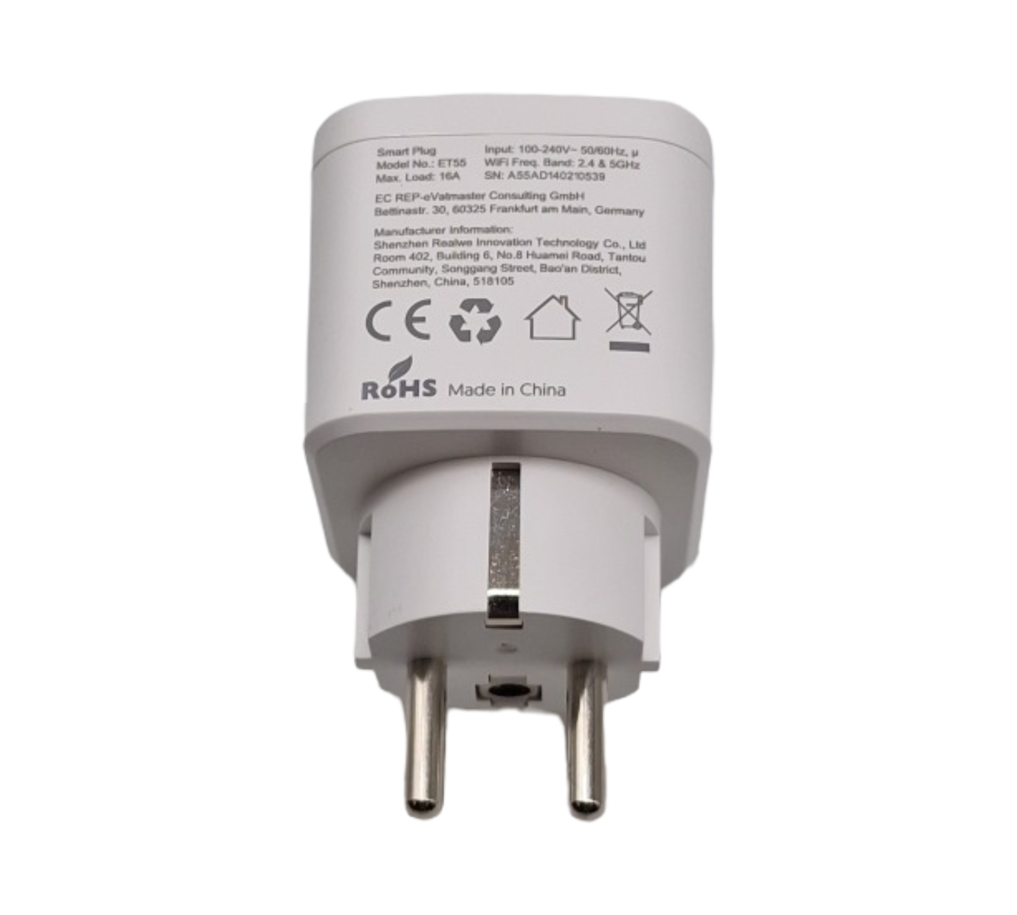 EIGHTREE WLAN Smart Steckdose WiFi kompatibel mit Alexa Google Home SmartThings stromverbrauchsmessend 2.4GHz 5GHz