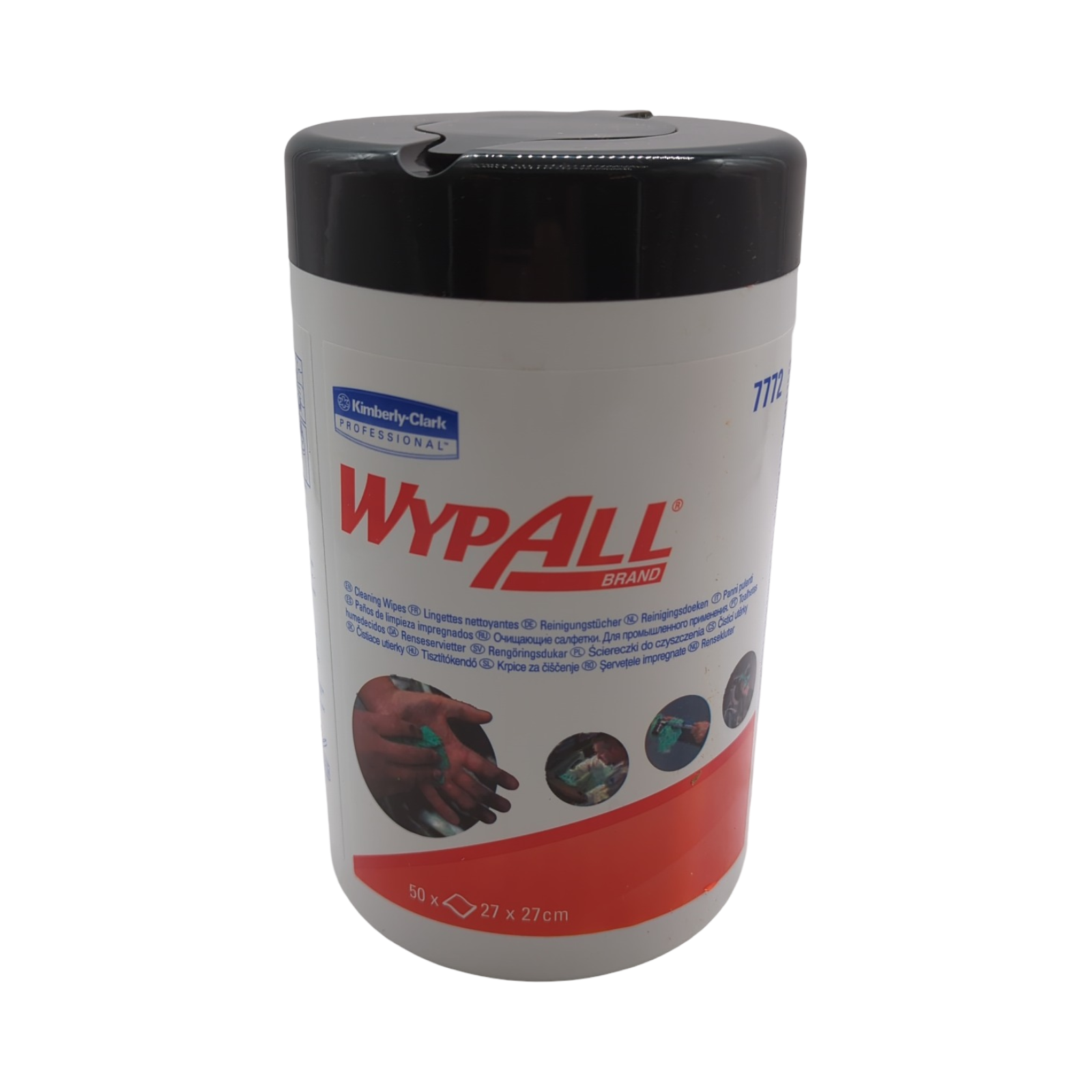 WypAll 7772 Reinigungstücher Nachfüllpackung grün 1-lagig industriell vorgetränkt zweiseitig verwendbar 6x5 Spenderbehälter