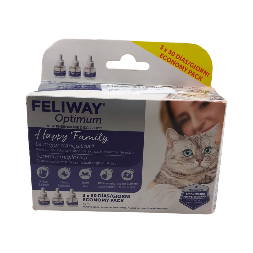 CEVA FELIWAY Optimum Nachfüllpack Haustierbedarf für Katzen 3er Pack