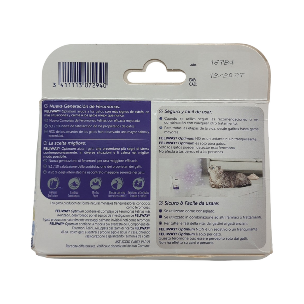 CEVA FELIWAY Optimum Nachfüllpack Haustierbedarf für Katzen 3er Pack