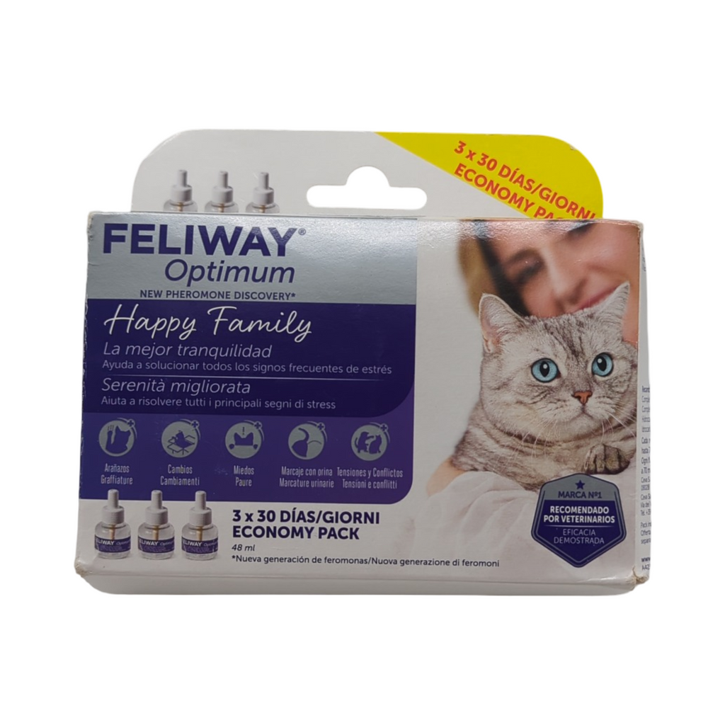 CEVA FELIWAY Optimum Nachfüllpack Haustierbedarf für Katzen 3er Pack