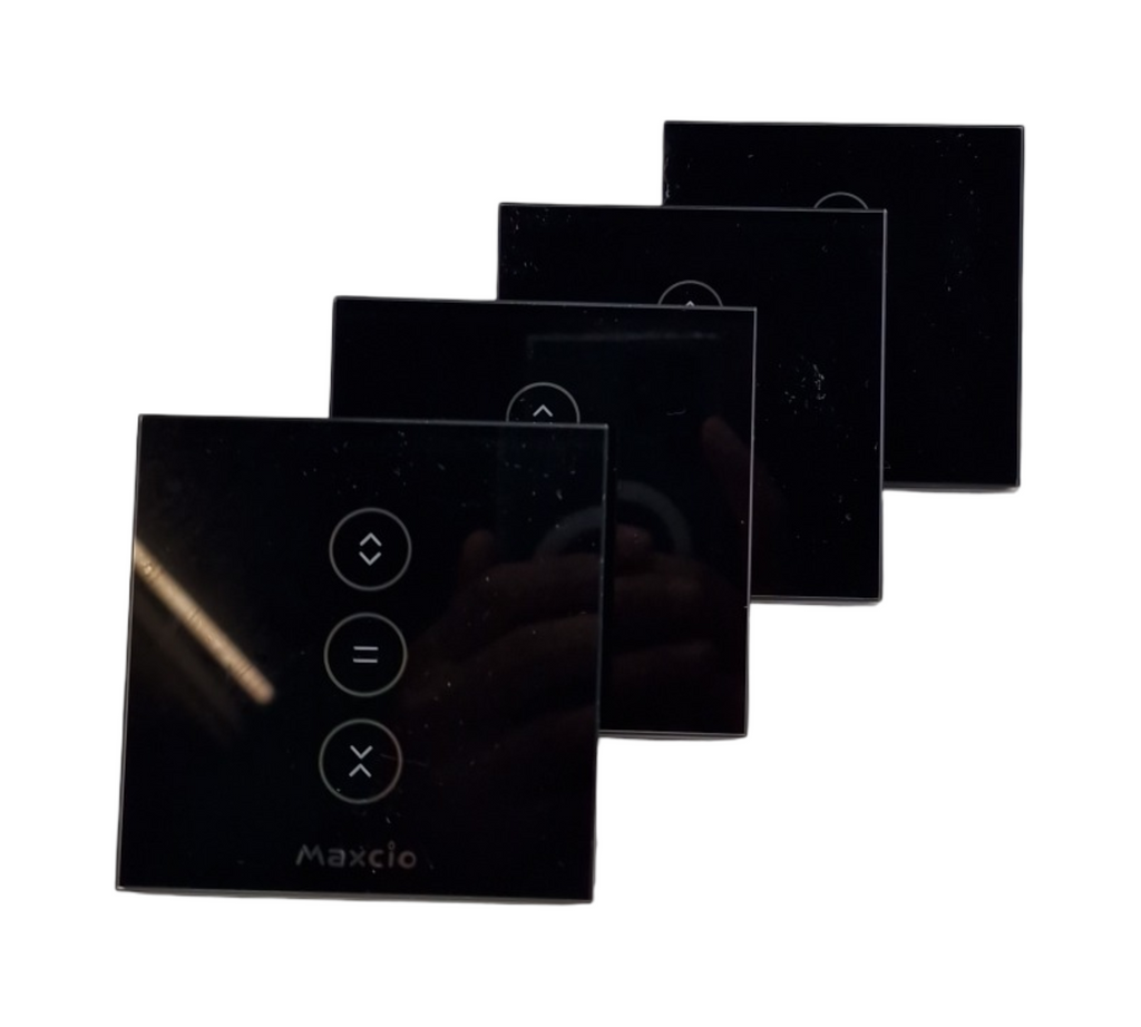 Maxcio WLAN Rolladenschalter, Rolladen Zeitschaltuhr Kompatibel mit Alexa & Google Home, Smart Home Schalter für Markise, Jalousie, Vorhang, Sonnen...