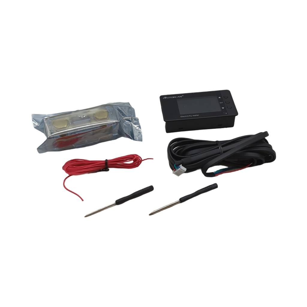 Batterie Monitor 500A LCD Multimeter Shunt 7,5-100V Kalibrierung Alarm