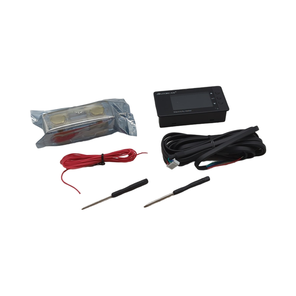 Batterie Monitor 500A LCD Multimeter Shunt 7,5-100V Kalibrierung Alarm