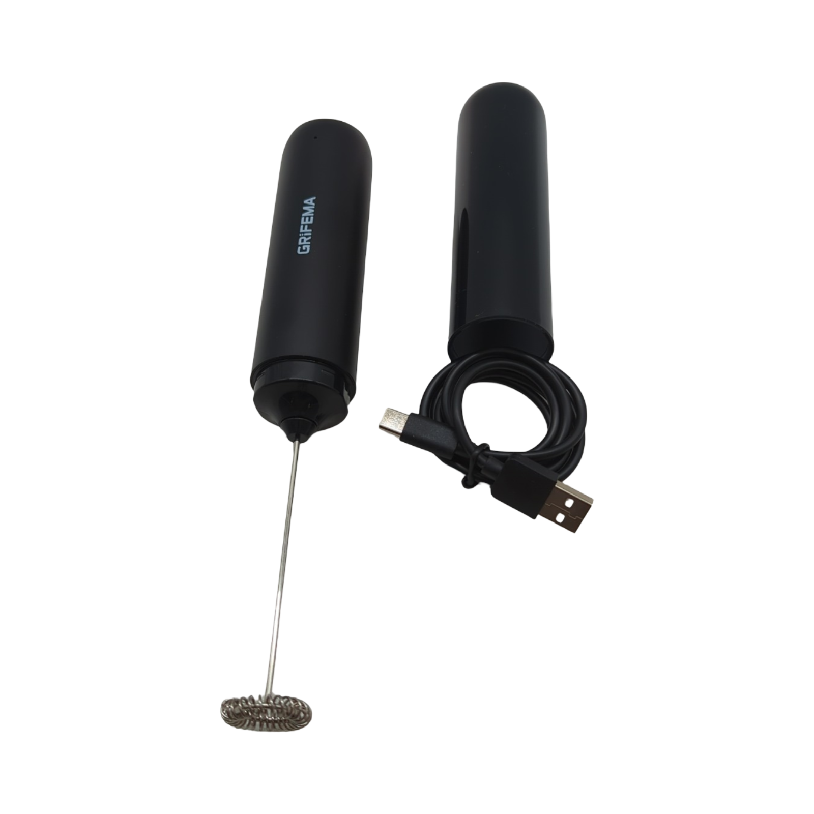 GRIFEMA Milchaufschäumer Stab Aufladbar Tragbar Ergonomisch Leicht zu Reinigen 13000 U/min