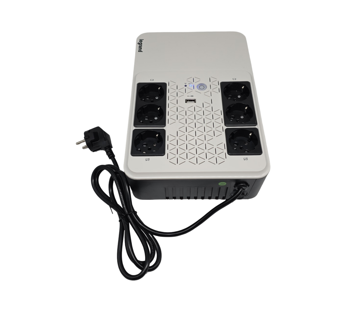 Legrand Keor Multiplug USV-Anlage 800VA 480W 6x Schuko USB Ladegerät kompakt weiß