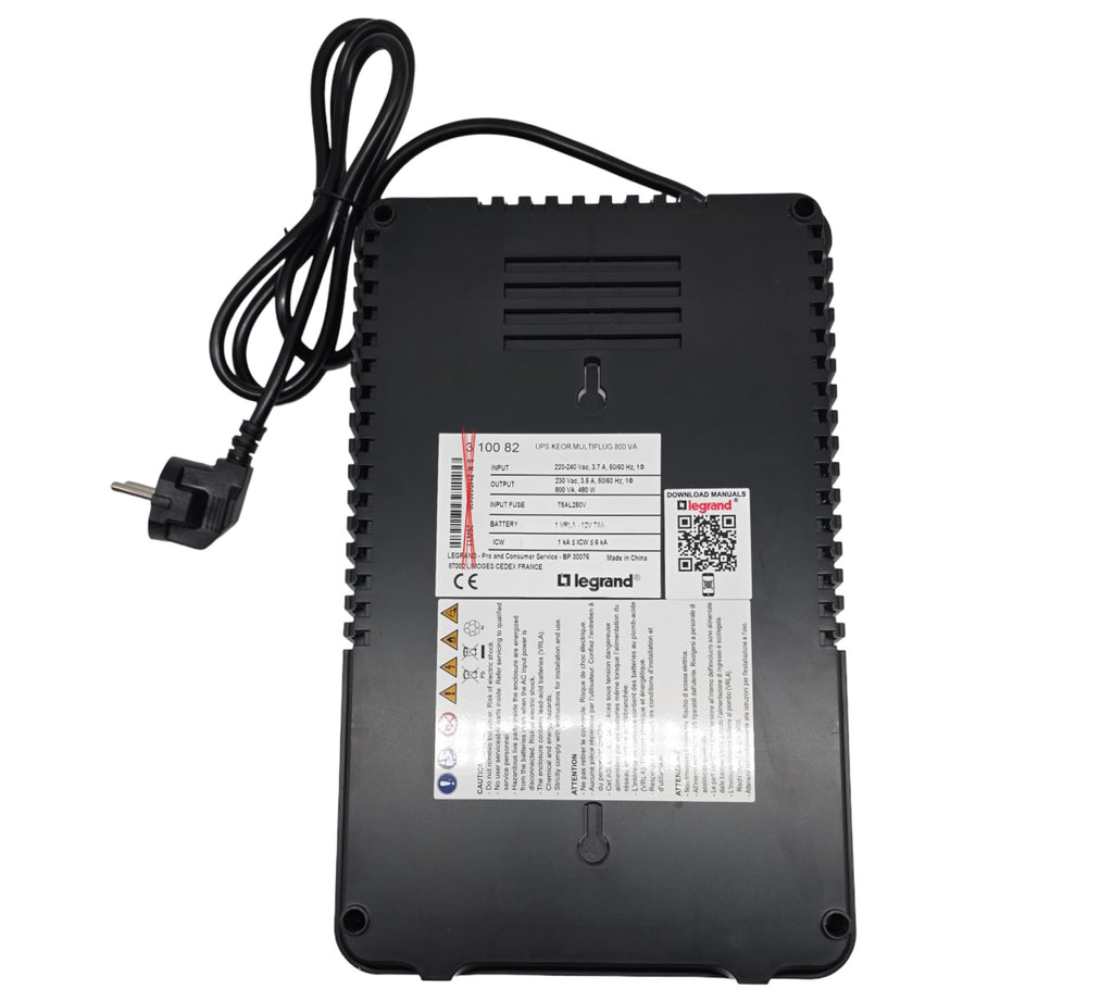 Legrand Keor Multiplug USV-Anlage 800VA 480W 6x Schuko USB Ladegerät kompakt weiß