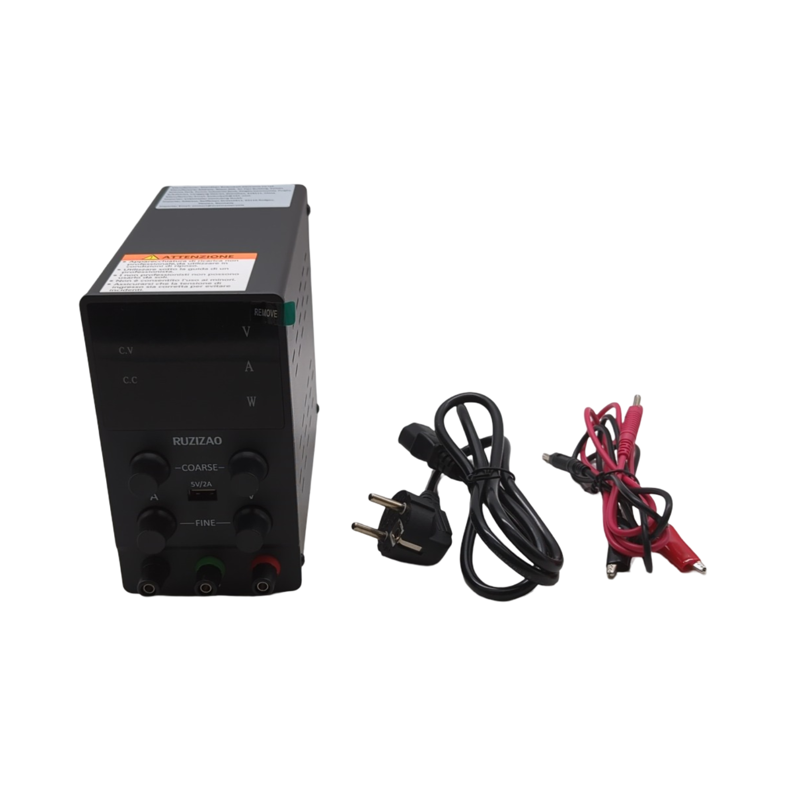 RUZIZAO Labornetzteil 30V 5A einstellbar stabilisiert DC Tischnetzteil LED-Display USB-Anschluss