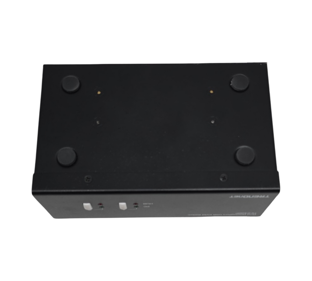 TRENDnet TK-240DP 2-Port Dual Monitor DisplayPort KVM Switch mit Audio USB 2.0 Hub schwarz