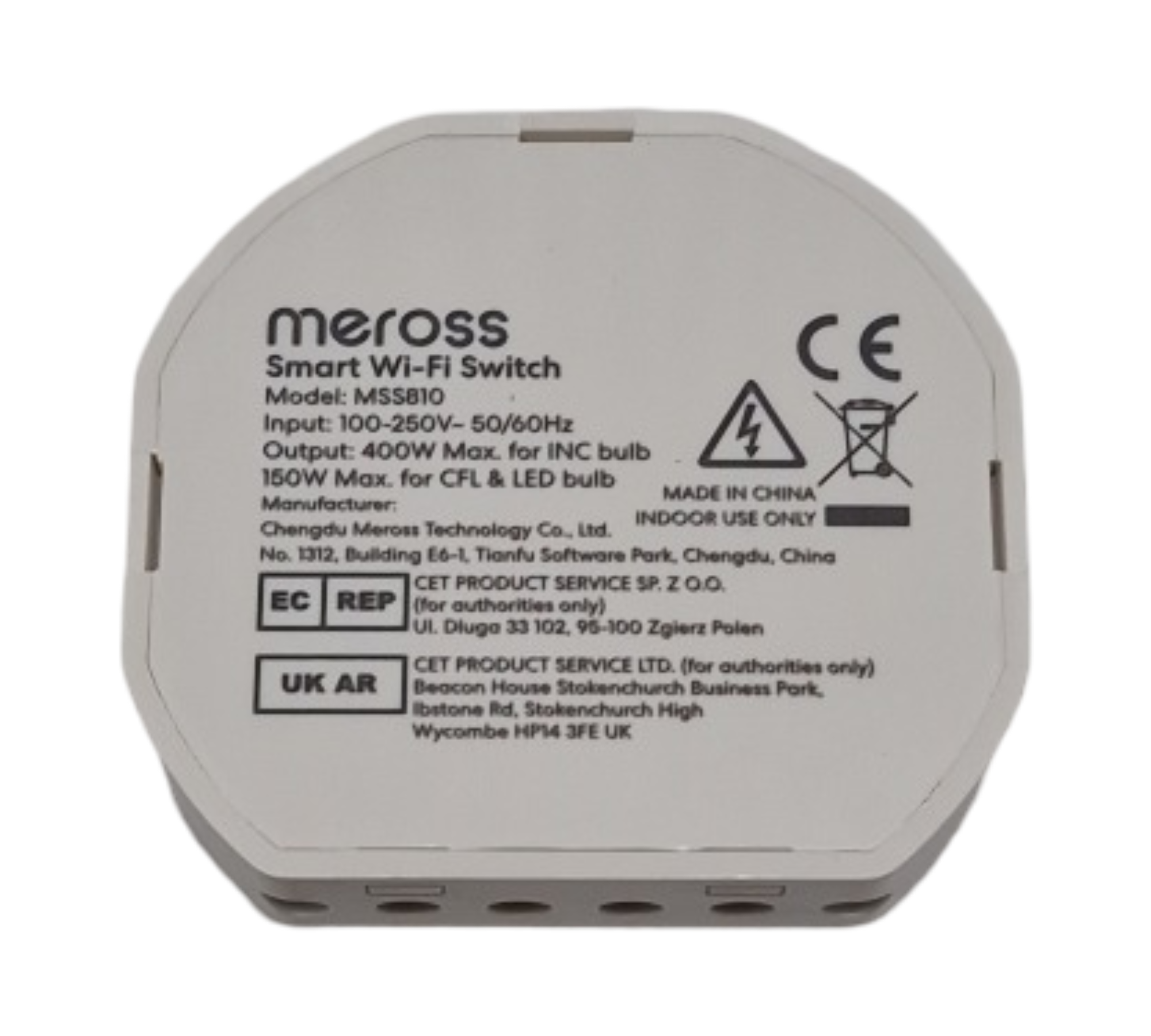 meross Relais Modul WLAN Schalter kompatibel mit Apple HomeKit Alexa Google für Smart Home DIY Aufputz Unterputz 2,4GHz